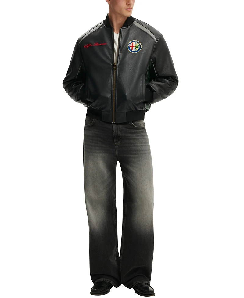 Cotton On Men's Alfa Romeo Bomber Long-Sleeve Jacket