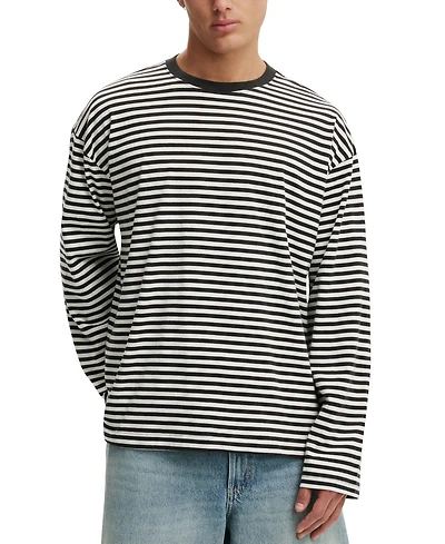 Cotton On Men's Cropped Modern-Fit Long-Sleeve T-shirts
