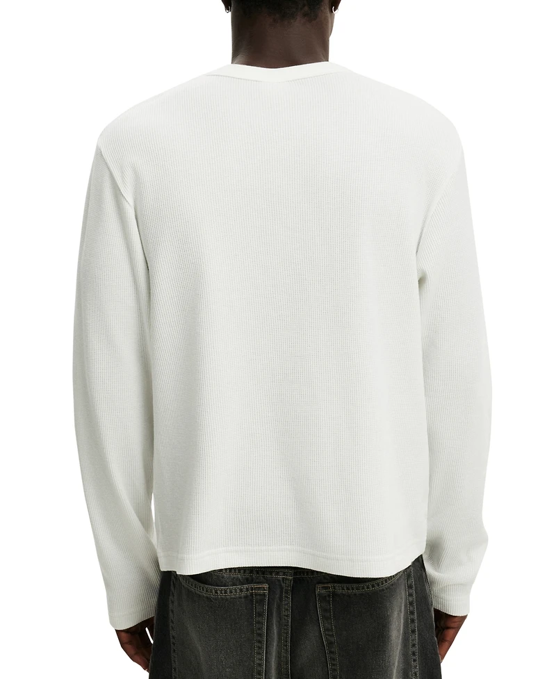 Cotton On Men's Cropped Modern-Fit Textured T-Shirt