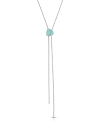 Ettika Silver-Tone Turquoise Solstice Bolo Necklace