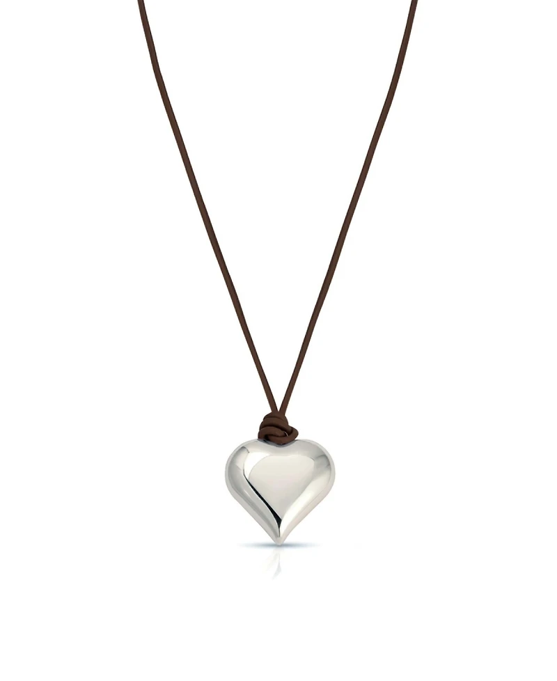 Ettika Heart Pendant Adjustable Cord Necklace