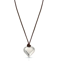 Ettika Heart Pendant Adjustable Cord Necklace