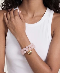 Ettika Luck and Love Turquoise Stretch Bracelet