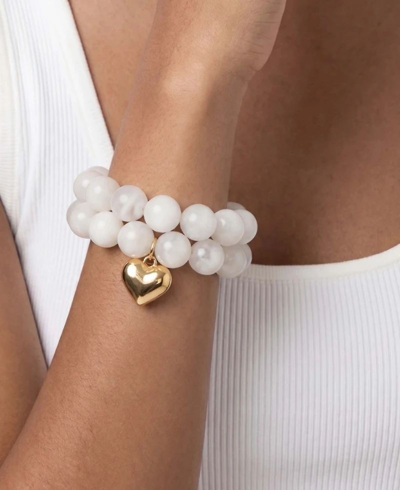 Ettika Luck and Love Turquoise Stretch Bracelet