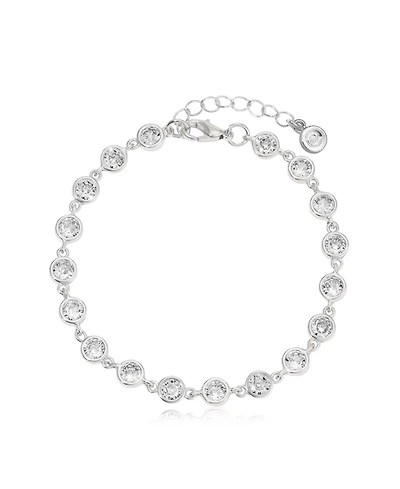 Ettika Everyday Crystal Silver-Plated Link Bracelet