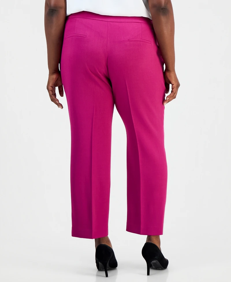 Kasper Plus High-Rise Pants