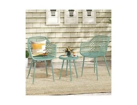Boyel Living 3 Piece Patio Chair Set with Pp Seat and Tabletop for Porch