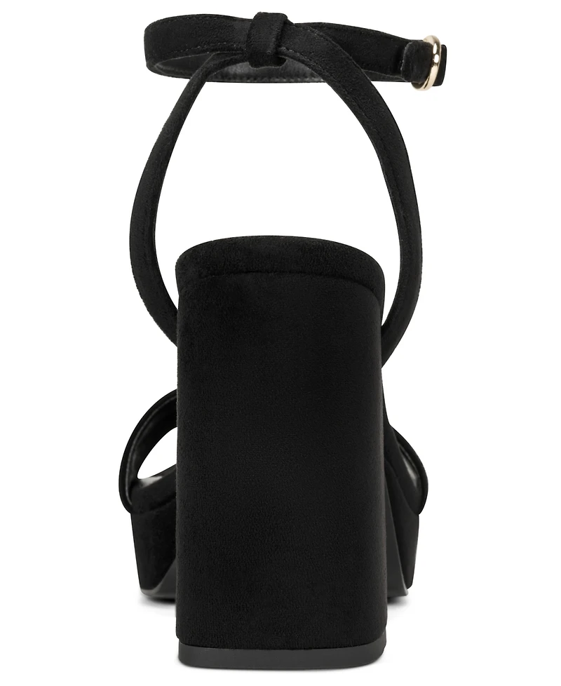Karl Lagerfeld Paris Women's Maeleia Platform Ankle Strap Dress Sandals