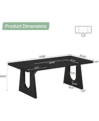 Tribesigns 70.86-Inch Office Computer Desk, Modern Simple Style Rectangle Writing Table for Home