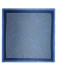 Bespoke Fashion Women's Navy Oversized Square Scarf