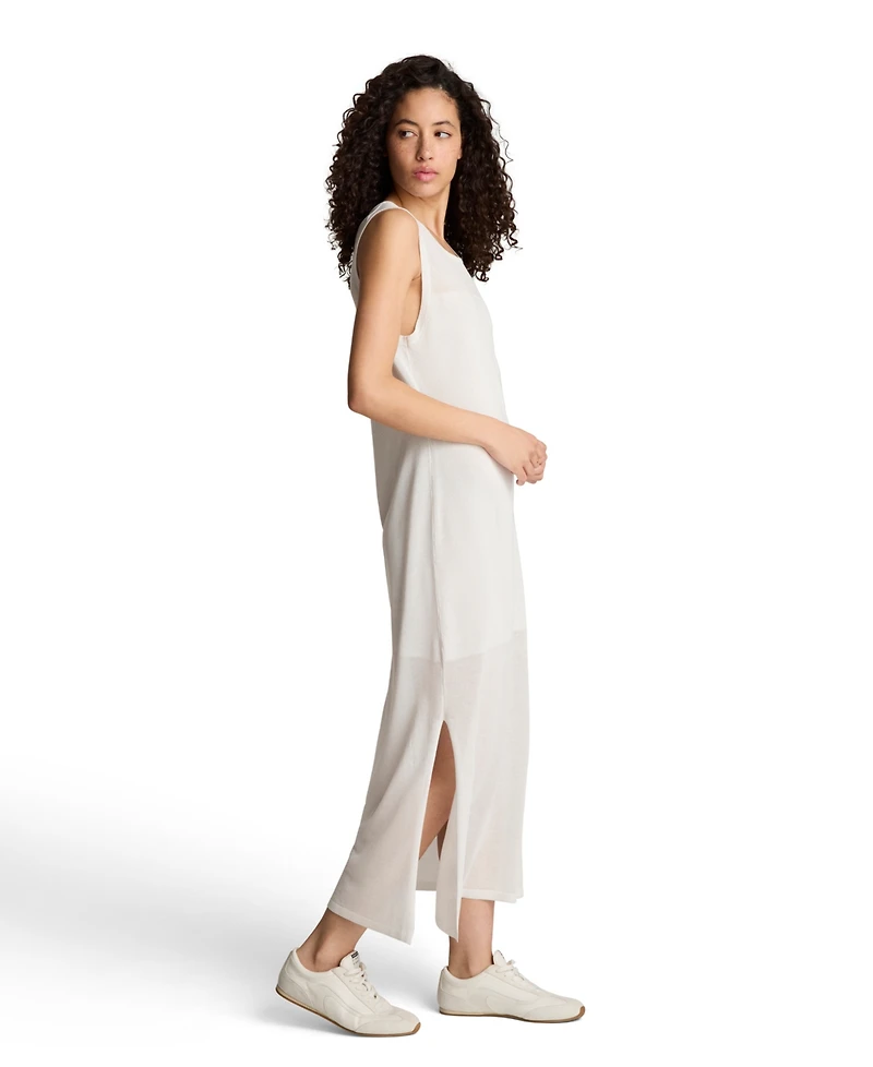 Kenneth Cole Women's Semi-Sheer Side-Slit Sleeveless Dress