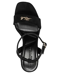 Karl Lagerfeld Paris Women's Maeleia Platform Ankle Strap Dress Sandals