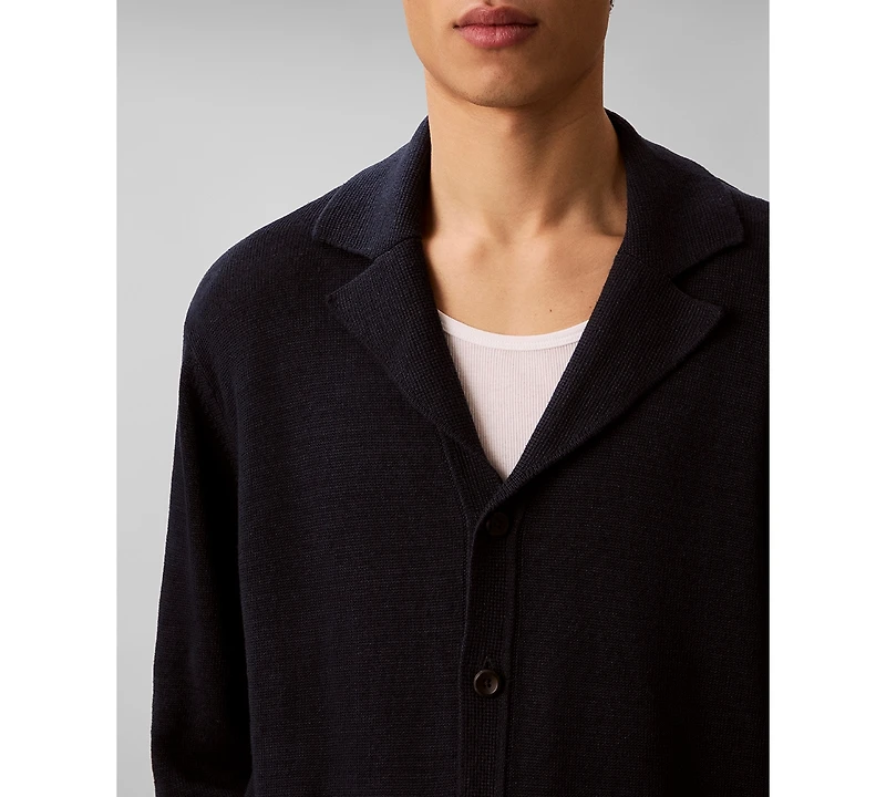 Calvin Klein Men's Linen-Blend Regular-Fit Sweater