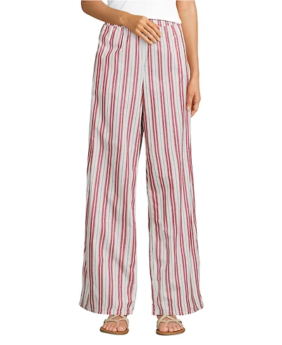 Lands' End Women's Poplin High Rise Extra Wide Leg Pants