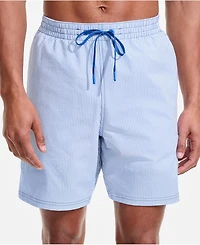 Lands' End Men's 7" Seersucker Volley with Hydroliner Swim Trunk