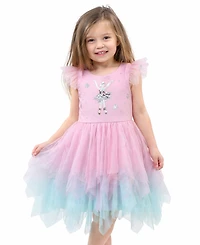 Pink & Violet Girls' 2T-6X Short-Sleeve Dress
