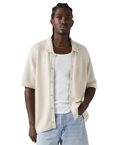 Levis Premium Men's Short-Sleeve Knit Camp Shirt