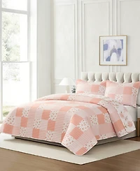 Chelsea Loft Pinsonic Patchwork Reversible 3-Pc. Quilt Set