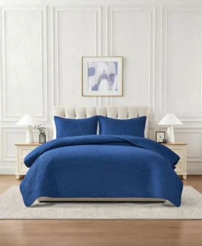Chelsea Loft Pinsonic Floral Embossed Quilt Set Collection