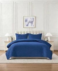 Chelsea Loft Pinsonic Floral Embossed Quilt Set Collection