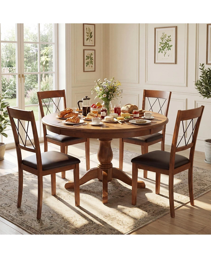 Slickblue Kitchen Dining Chairs Set of 2 Fabric Upholstered Armless