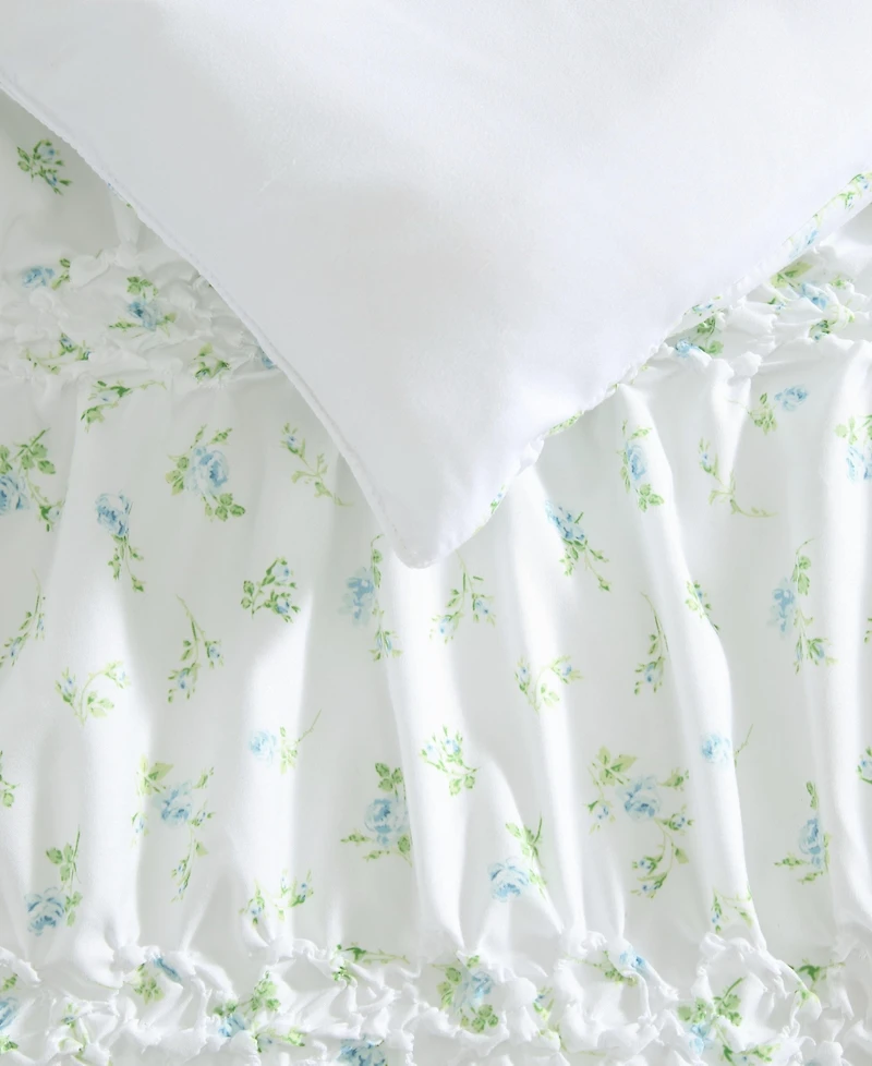 Laura Ashley Rosebuddies Microfiber 3-Pc. Comforter Set