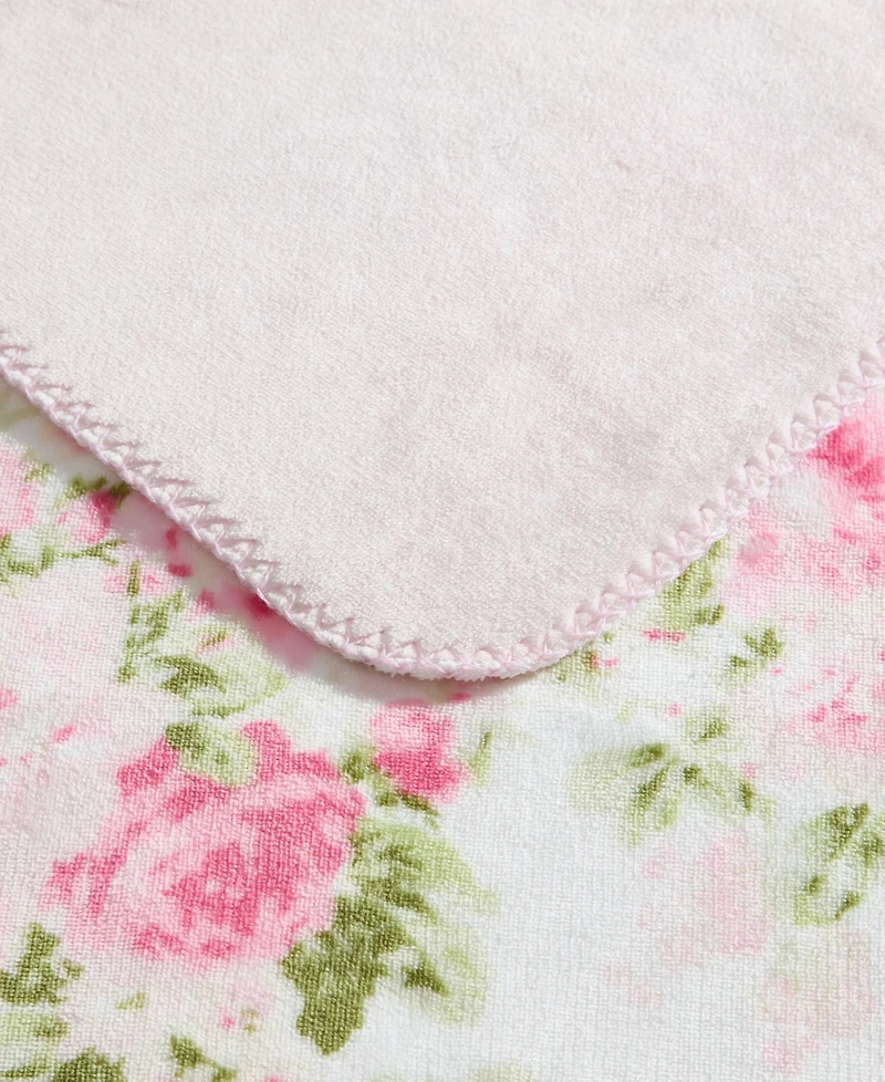 Laura Ashley Ashfield Printed Plush Reversible Throw, 70" x 50"