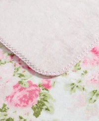 Laura Ashley Ashfield Printed Plush Reversible Throw, 70" x 50"