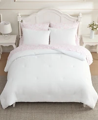 Laura Ashley Waffle Solid -Pc. Comforter Set