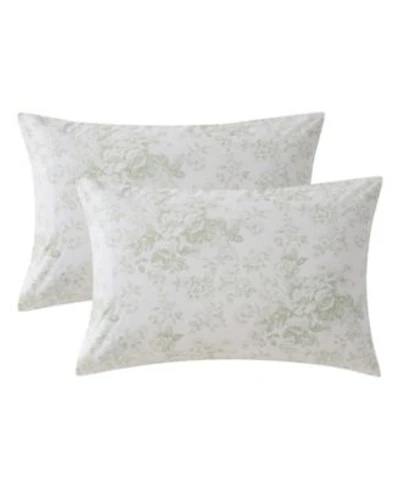 Laura Ashley Toile Delight Cotton Percale Pillowcase Pair