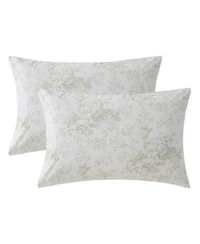 Laura Ashley Toile Delight Cotton Percale Pillowcase Pair