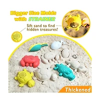 Gnuadz Collapsible Beach Sand Toys Set With Mesh Bag