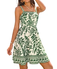 Cupshe Women's Floral Print Spaghetti Strap Dress