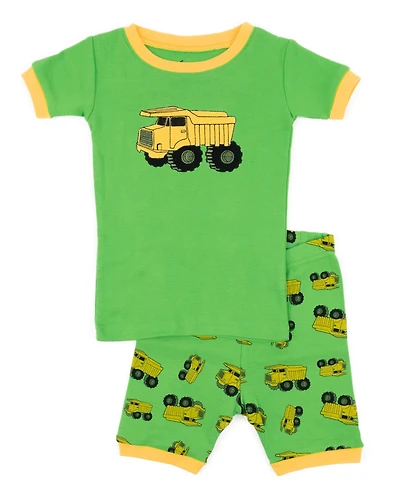 Leveret Toddler Boys Matching Family Two-Piece Cotton Pajamas - Short Sleeve Shirt and Shorts Novelty Prints (2T-5T)