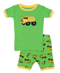 Leveret Toddler Boys Matching Family Two-Piece Cotton Pajamas - Short Sleeve Shirt and Shorts Novelty Prints (2T-5T)