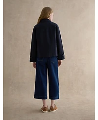 Hobbs London Women's Frida Collared Cropped Trench Coat