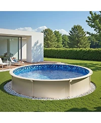 Inolait 18-ft Round Above Ground Pool Liner Unibead for Steel-Sided Pools with 52in Wall