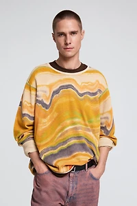 Desigual Men's Abstract printed sweater