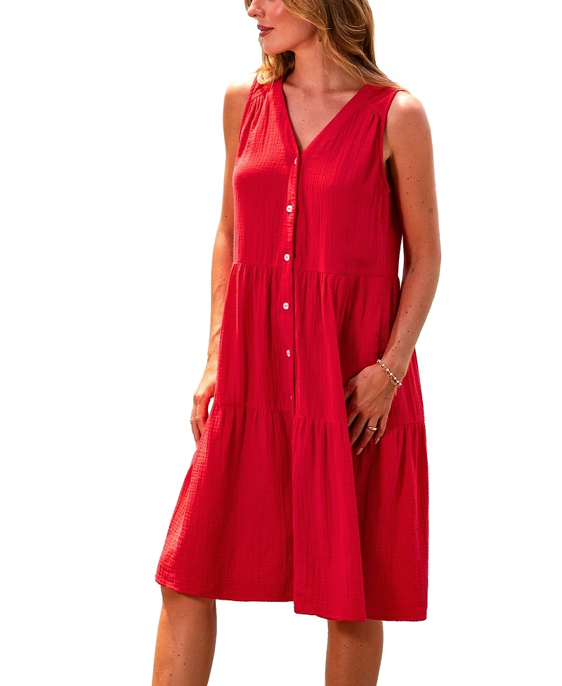 Cupshe Women's V-Neck Vacation Dress