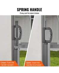 Sugift Retractable Side Awning 71in x 118in Outdoor Privacy Screen