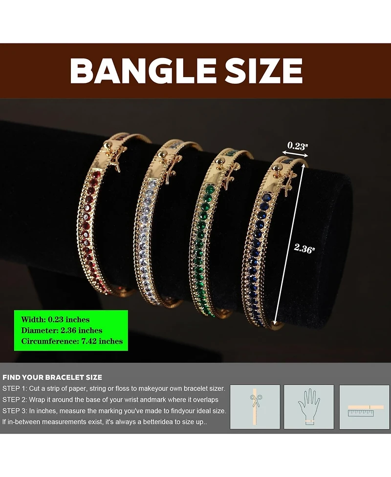Gnuadz Women Bangle Bracelet Light Luxury Elegant Zinc Alloy Gift