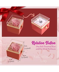 Gnuadz Preserved Rotating Box I Love You Necklace Couple Mother Gift