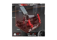 Aecojoy Leg Extension and Curl Lower Body Workout Machine Convertible Seated Extension and Lying Curl Bench