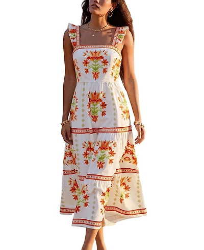 Cupshe Women's Cruising All Day Floral Maxi Beach Dress