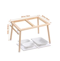 Sugift Wooden Sand and Water Sensory Activity Table for Toddlers with 3 Storage Bins