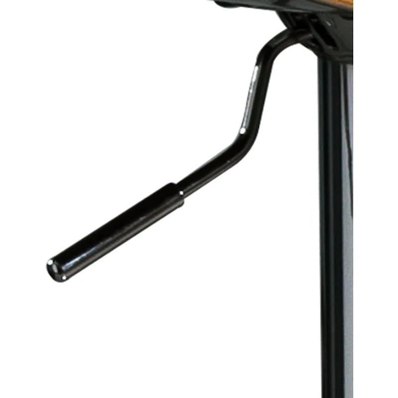 flynama Walnut Bentwood Adjustable Swivel Bar Stool, 36-44" Height