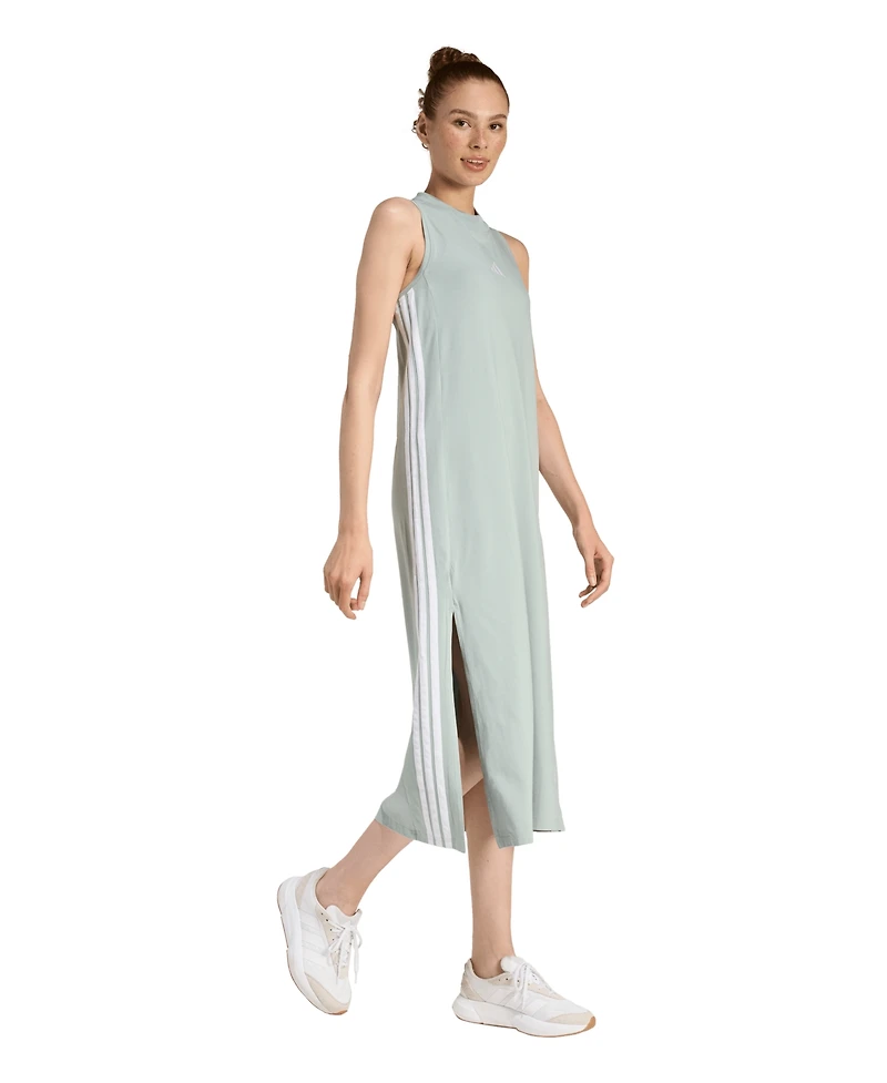 adidas Women's Cotton-Blend Sleeveless Racerback Maxi Dress