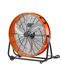Mecale 24 Inch Industrial Drum Fan 8600 Cfm 3-Speed Heavy Duty Floor