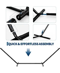 gaomon Portable Heavy Duty 12 Ft Hammock Stand with Hooks and Chains for Outside, Patio, Backyard, 12 Ft