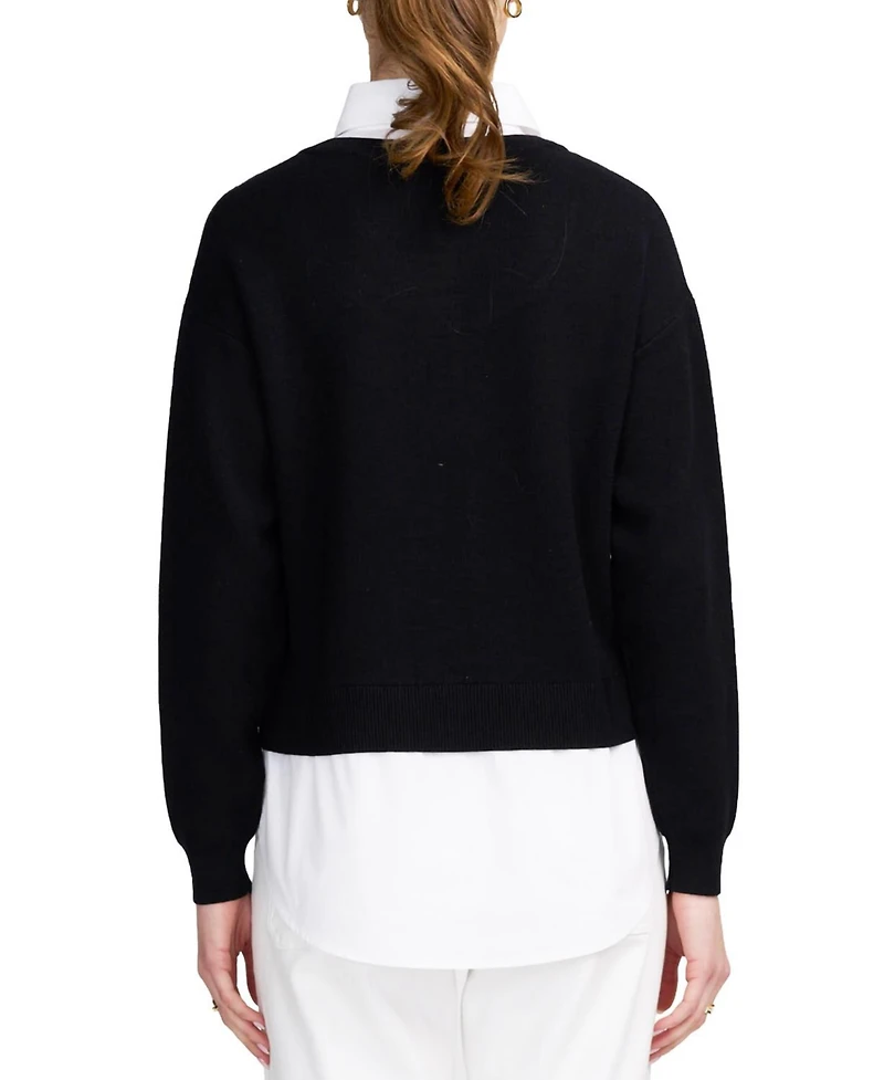 Elle Collection Women's Le Marais Twofer Sweater